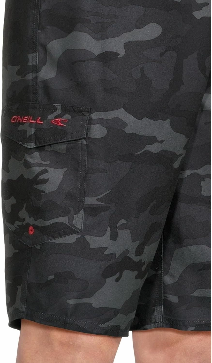 O'NEILL Men's 21 Inch Geo Print Boardshorts - Water Resistant Swim Trunks for Men with Quick Dry Stretch Fabric and Pockets