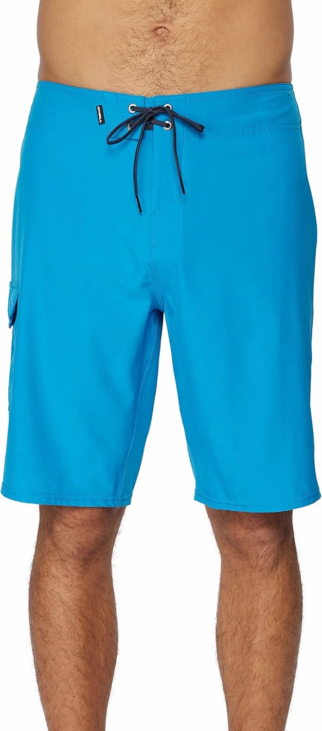 O'NEILL Men's 21 Inch Hyperfreak Divergent Boardshorts - Quick Dry Swim Trunks for Men with Fixed Waist and Quick Dry Fabric