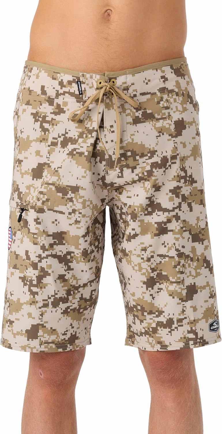 O'NEILL Men's Board Shorts 21 Inch Outseam GI Jack - Quick Dry Board Shorts Men's, Mens Board Shorts for Beach & Surfing