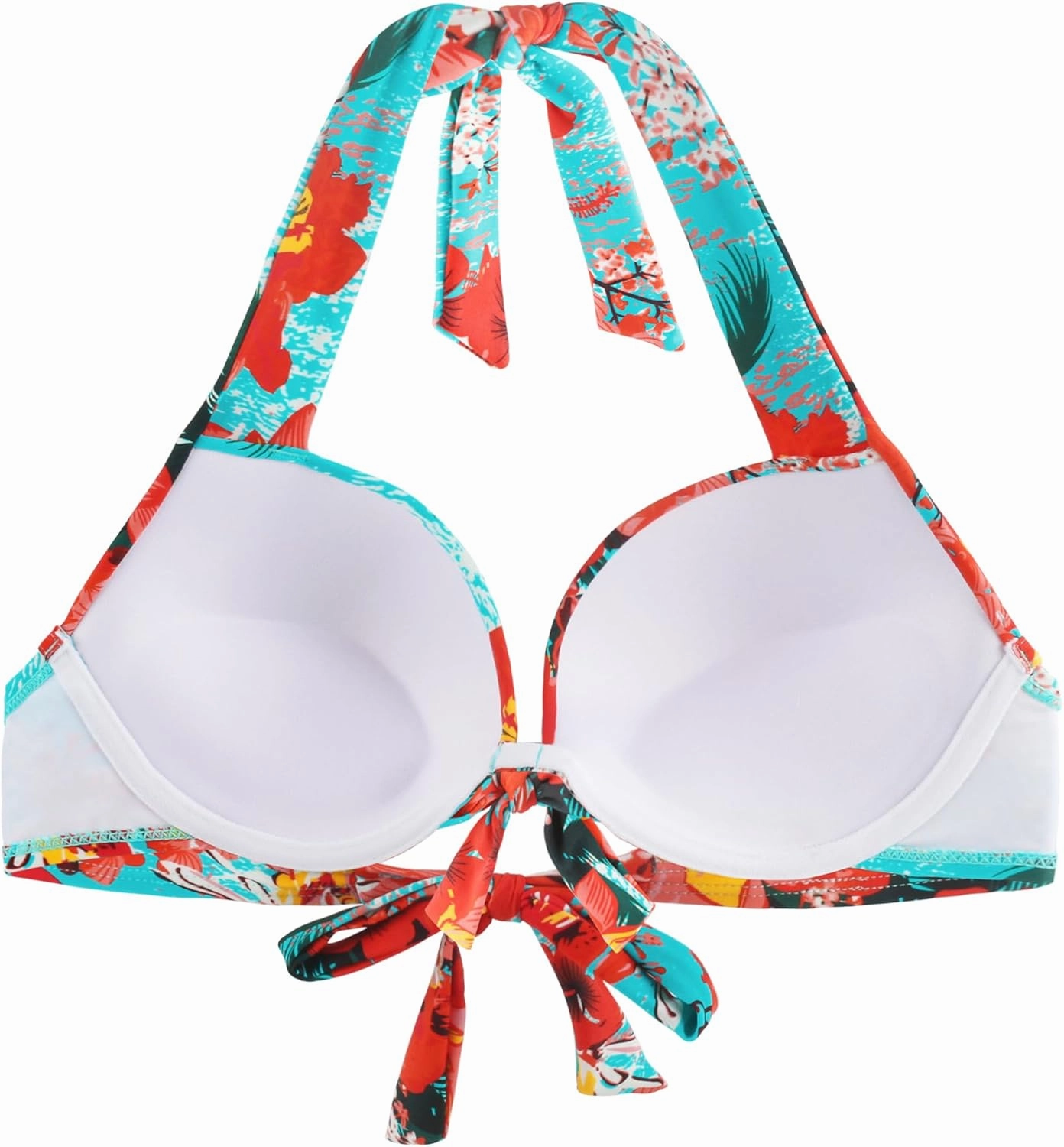 Ocean Blues Women's Push Up Bikini Top Halter Swimsuit Top