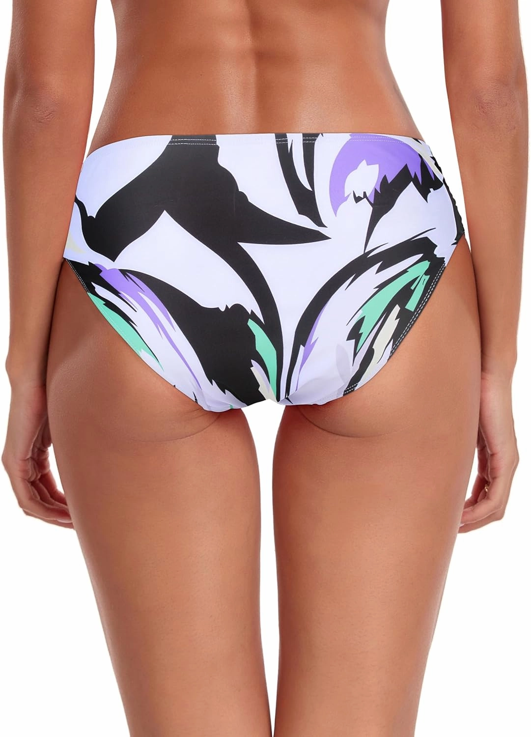 Ocean Blues Women's Ruched Sides Bikini Bottom Full Coverage Bikini Bottom