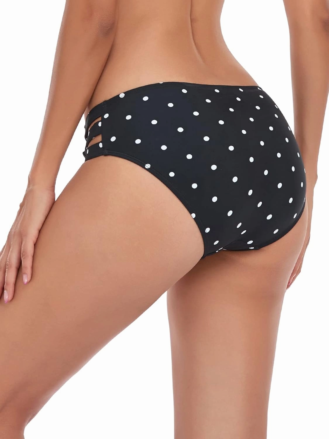 Ocean Blues Women's Strappy Bikini Bottom Full Coverage Swim Briefs