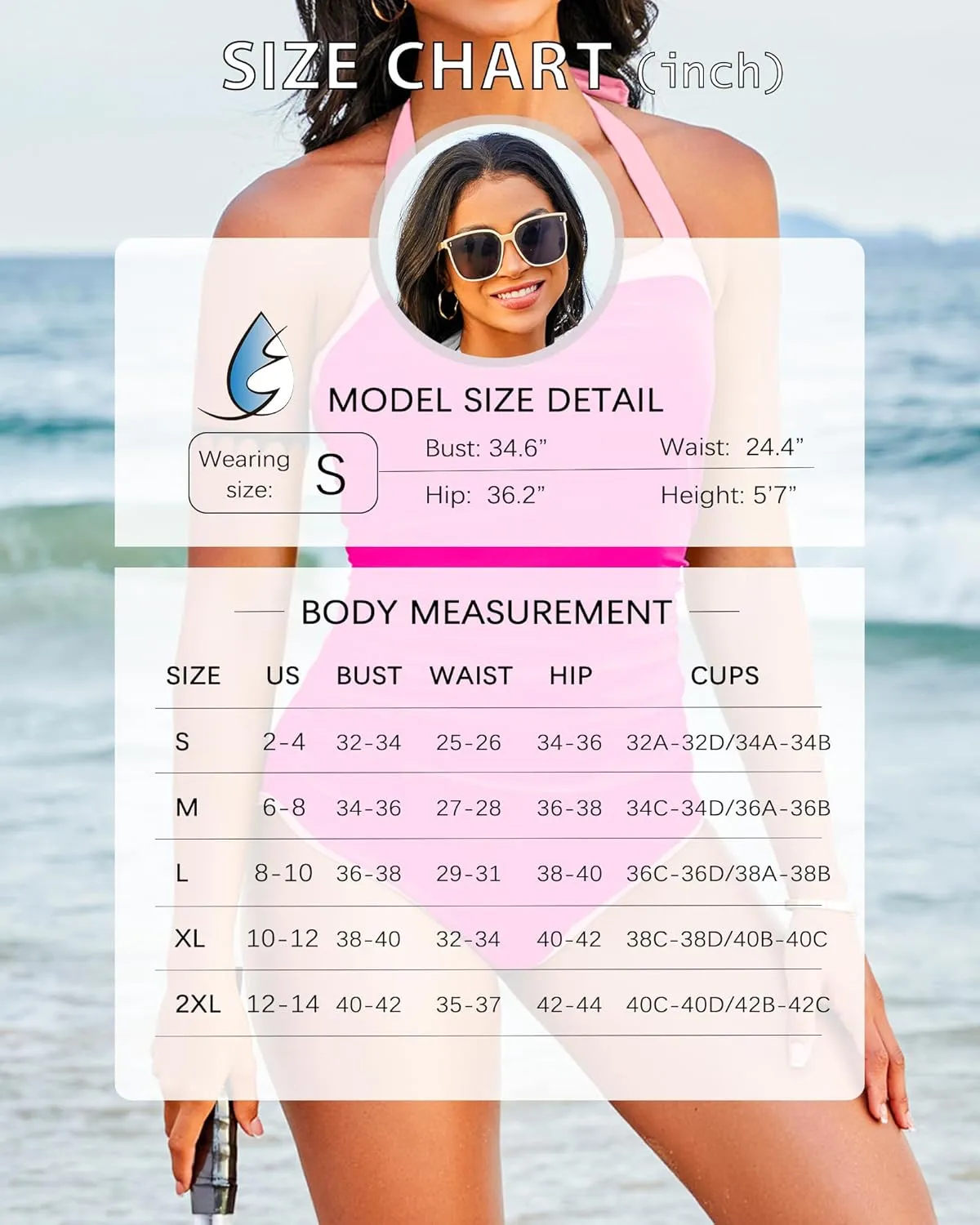 One Piece Swimsuit for Curvy Women - Tummy Control Bathing Suit Backless Color Block Halter Bandeau Modest Swimwear