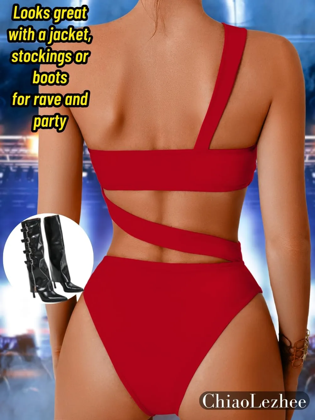 One Piece Swimsuit, Sexy Strappy Monokini, Size Runs Small