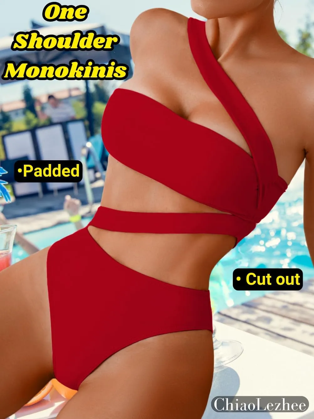 One Piece Swimsuit, Sexy Strappy Monokini, Size Runs Small