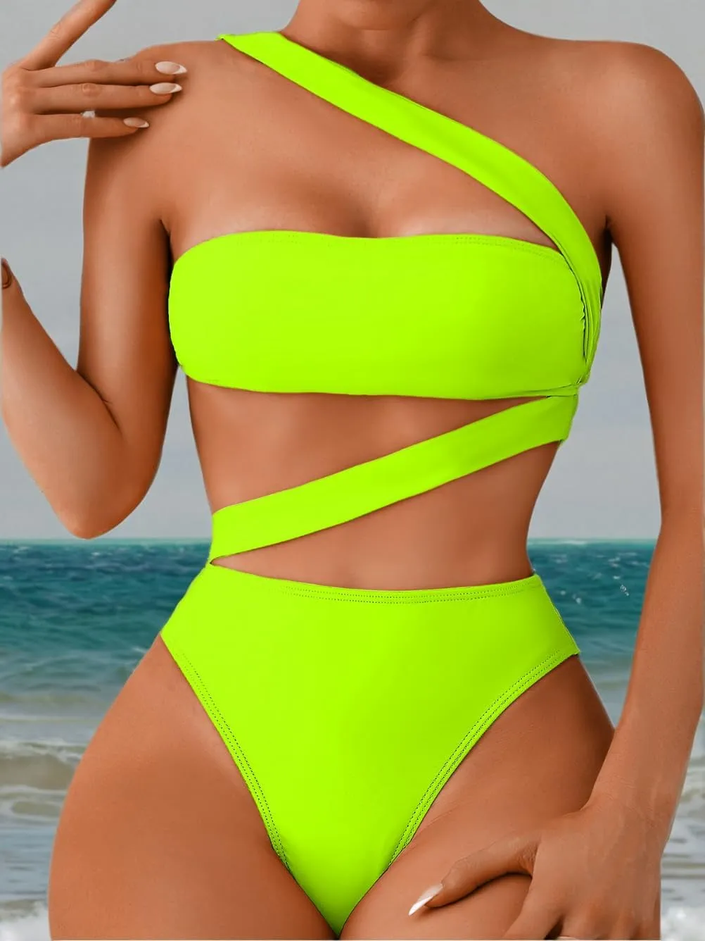 One Piece Swimsuit, Sexy Strappy Monokini, Size Runs Small