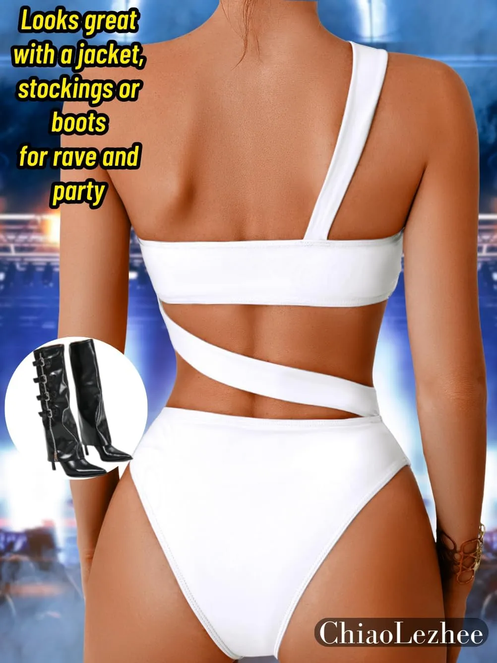 One Piece Swimsuit, Sexy Strappy Monokini, Size Runs Small