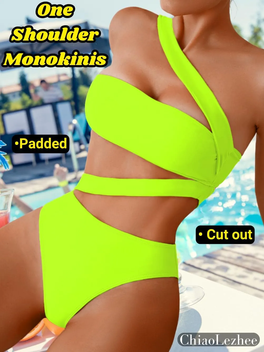 One Piece Swimsuit, Sexy Strappy Monokini, Size Runs Small
