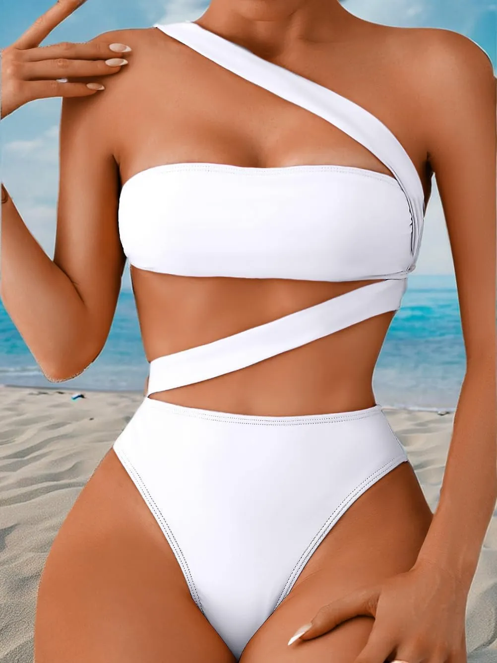 One Piece Swimsuit, Sexy Strappy Monokini, Size Runs Small