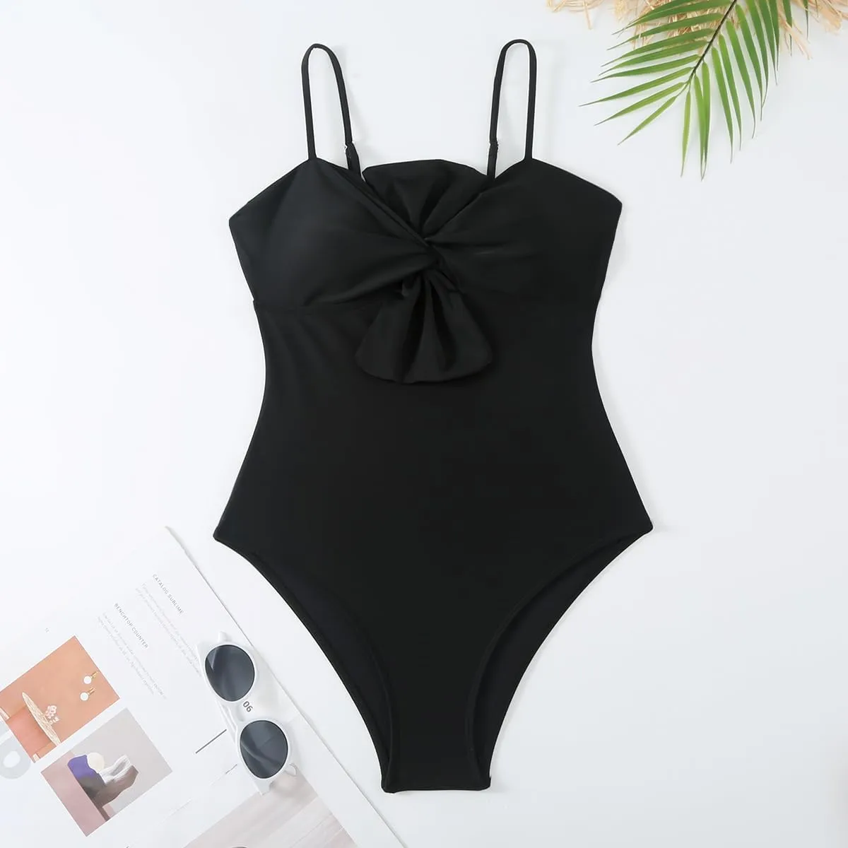One Piece Swimsuit Women with Cover Up Set Retro Bathing Suit for Women Tummy Control Beach Wrap Skirt