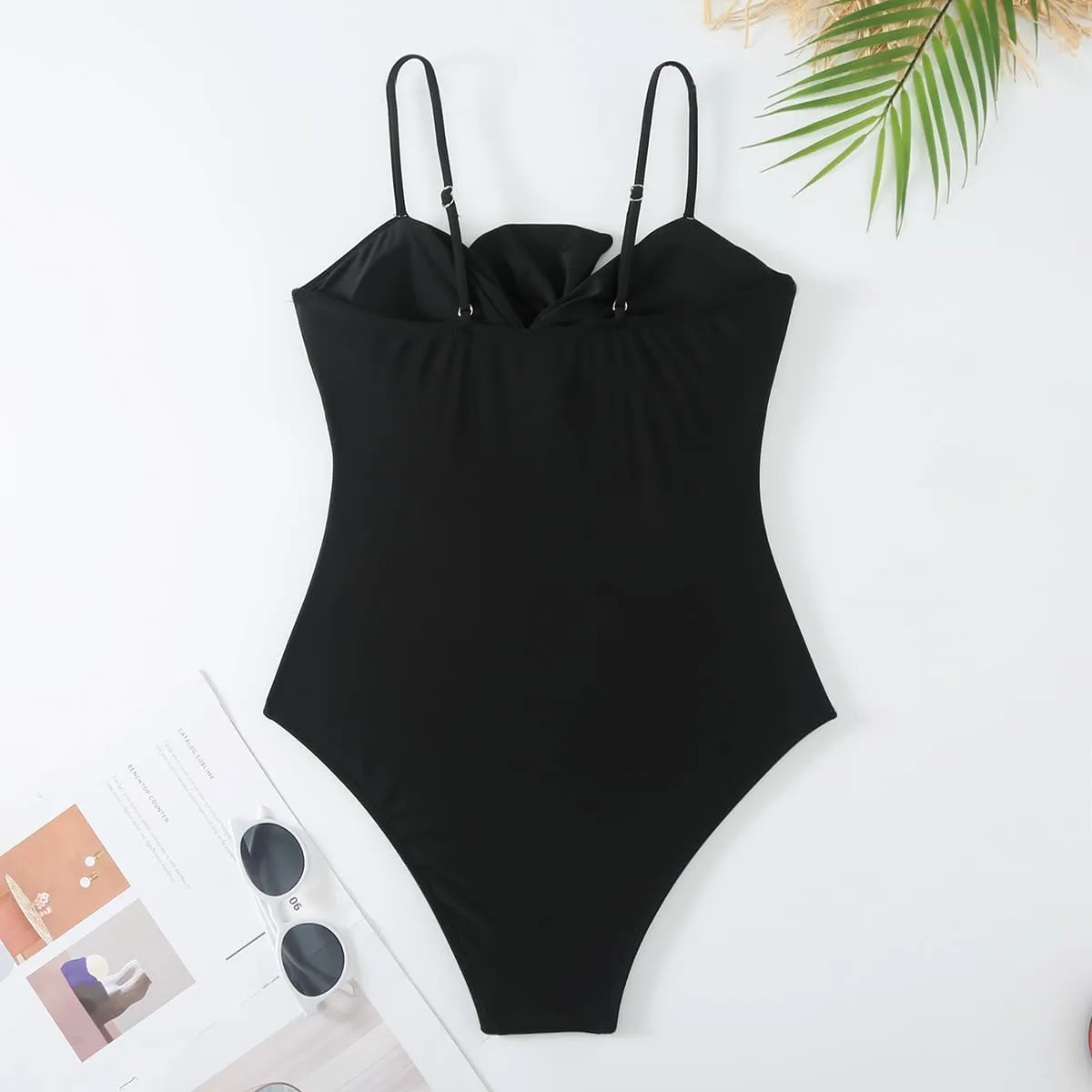 One Piece Swimsuit Women with Cover Up Set Retro Bathing Suit for Women Tummy Control Beach Wrap Skirt