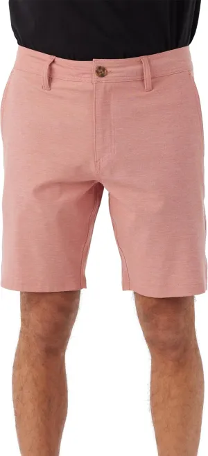 O'NEILL Men's 19 Inch Reserve Light Check Hybrid Shorts - Quick Dry Swim Trunks for Men with Fabric and Pockets