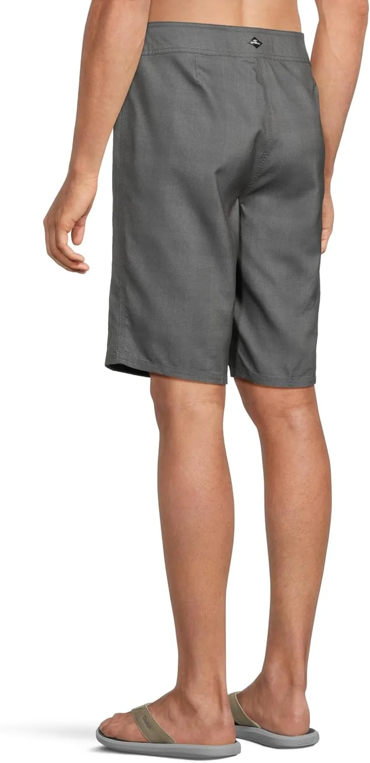 O'NEILL Men's 21 Inch Geo Print Boardshorts - Water Resistant Swim Trunks for Men with Quick Dry Stretch Fabric and Pockets