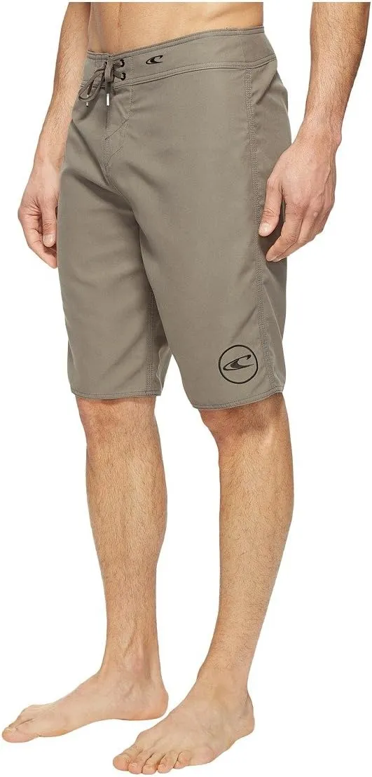 O'NEILL Men's 21 Inch Solid Boardshorts-Water Resistant Swim Trunks for Men with Quick Dry Stretch Fabric and Pockets