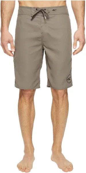 O'NEILL Men's 21 Inch Solid Boardshorts-Water Resistant Swim Trunks for Men with Quick Dry Stretch Fabric and Pockets