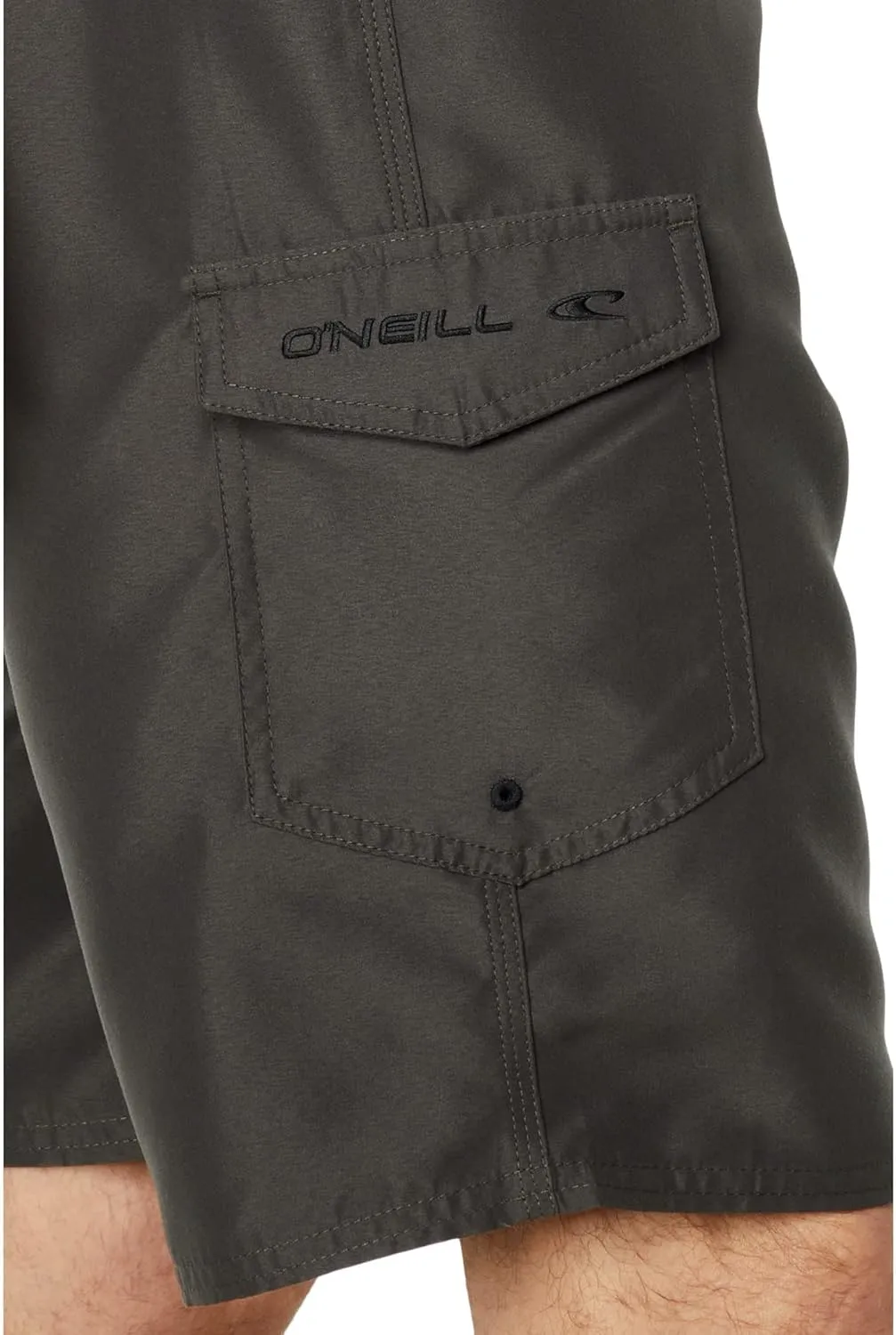 O'NEILL Men's 21 Inch Solid Boardshorts-Water Resistant Swim Trunks for Men with Quick Dry Stretch Fabric and Pockets