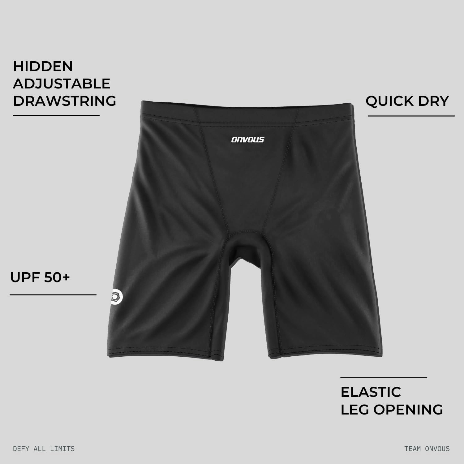 Onvous Swim Jammers for Men | Men's Athletic Swimwear Jammer | Mens Jammer for Swimming | Mens Swim Jammers Size 28-38