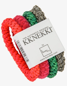 Original Hair Tie Bundle - Neon Pink, Strong Pink Esmerelda Glitter and  Lace Linen Glitter