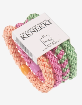 Original Hair Tie Bundle - Pastel Orange, Pink and Green