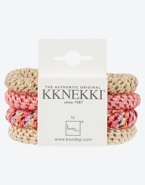 Original Hair Tie Bundle - Soft Coral and Beige