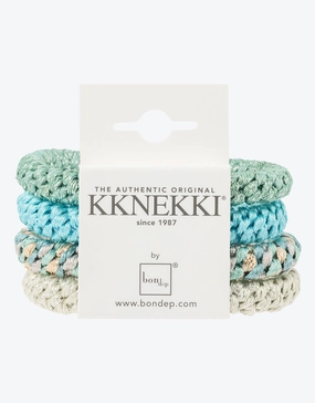 Original Hair Tie Bundle - Soft Mint and Turquoise Glitter