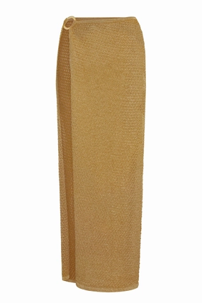 Palermo Skirt - Antique Gold Lace Crochet