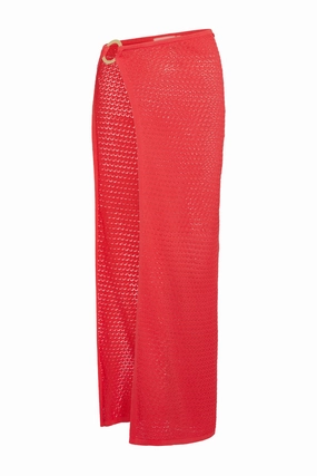 Palermo Skirt - Strawberry Lace Crochet