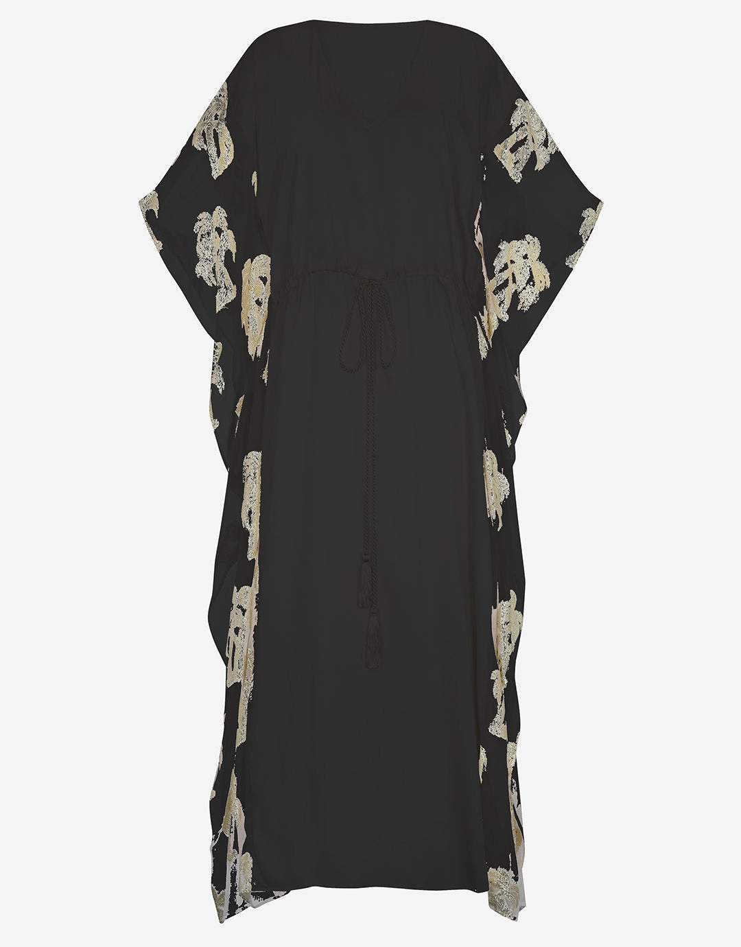 Palm Tree Kaftan - Black