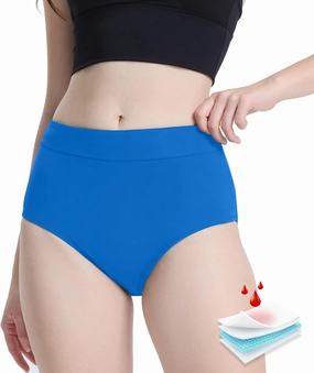 Period Swimwear Leakproof Bikini Bottoms Full Coverage Menstrual Swimsuit for Women Teens Girls