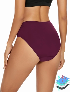 Period Swimwear Leakproof Menstrual Bikini Waterproof Bottom UPF 50  Swim Brief Light Flow - Teens Girls Women