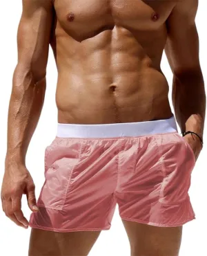 PetPhindU Men's Swim Trunks Board Shorts Summer Quick Dry Swimsuits Unlined Transparent Bathing Suit