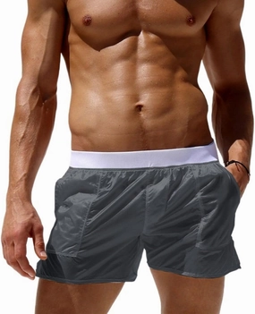 PetPhindU Men's Swim Trunks Board Shorts Summer Quick Dry Swimsuits Unlined Transparent Bathing Suit