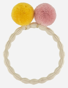 PomPom Hair Tie - Ivory