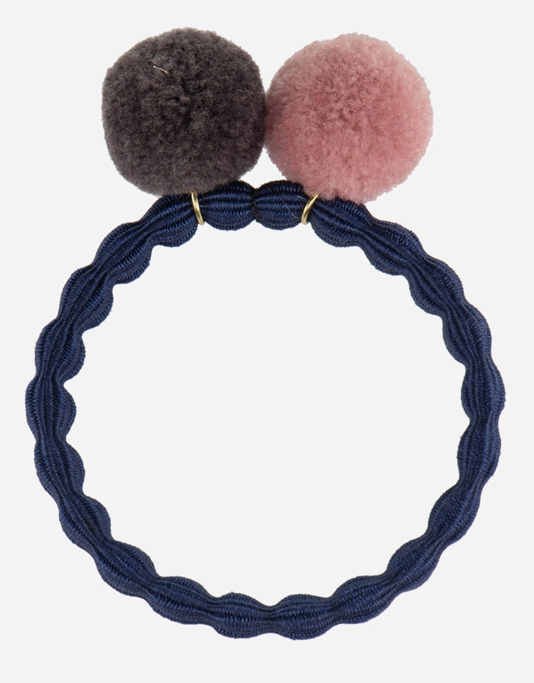 PomPom Hair Tie - Navy