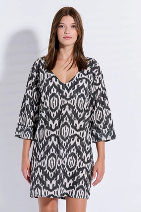 Printed Sequin Dress (8086)