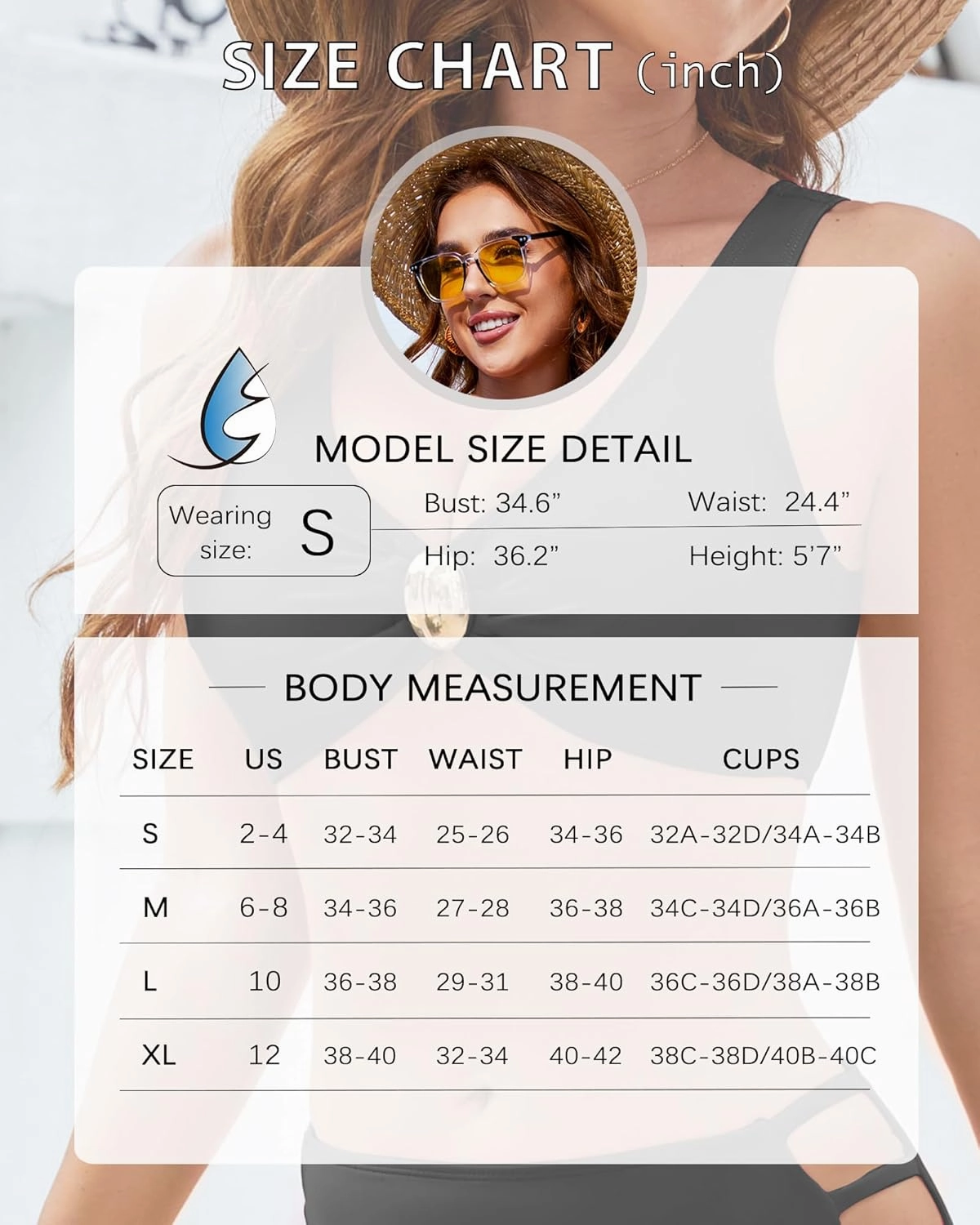 Push Up Bikini Top for Women U Wired Wide Straps Swimsuit Tops Scoop Neck Padded Lace Up Back Bathing Suit Top Only