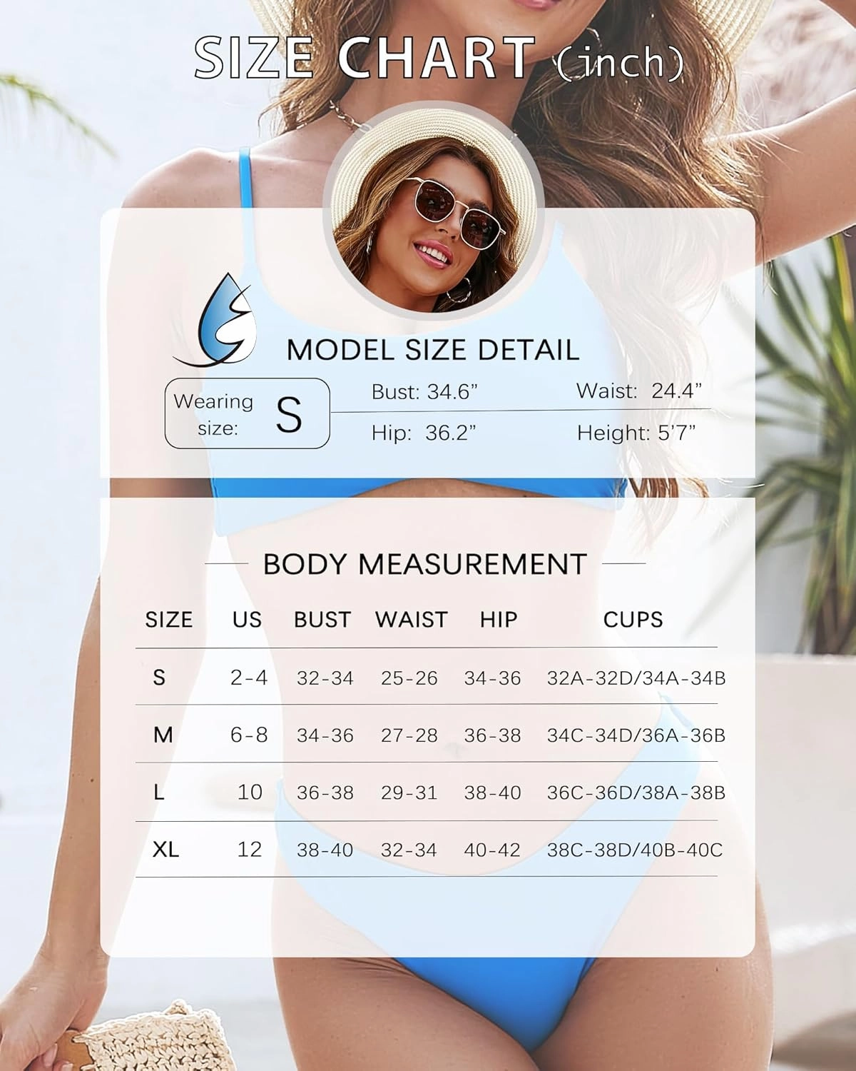 Push Up Bikini Tops for Women Sexy Scoop Neck Swimwuits Spaghetti Straps Bathing Suit Top Swim Crop Top Only