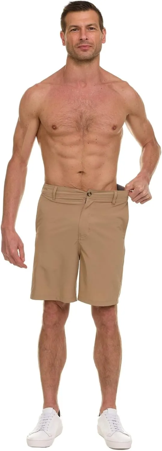 Quiksilver Shorts for Men Big and Tall, Hybrid Stretch Amphibian Quick Dry Short