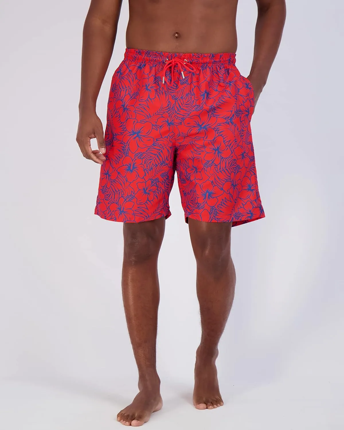Real Essentials 3 Pack: Men's 7" Quick-Dry Swim Trunk with with Mesh Lining (Available in Big & Tall)
