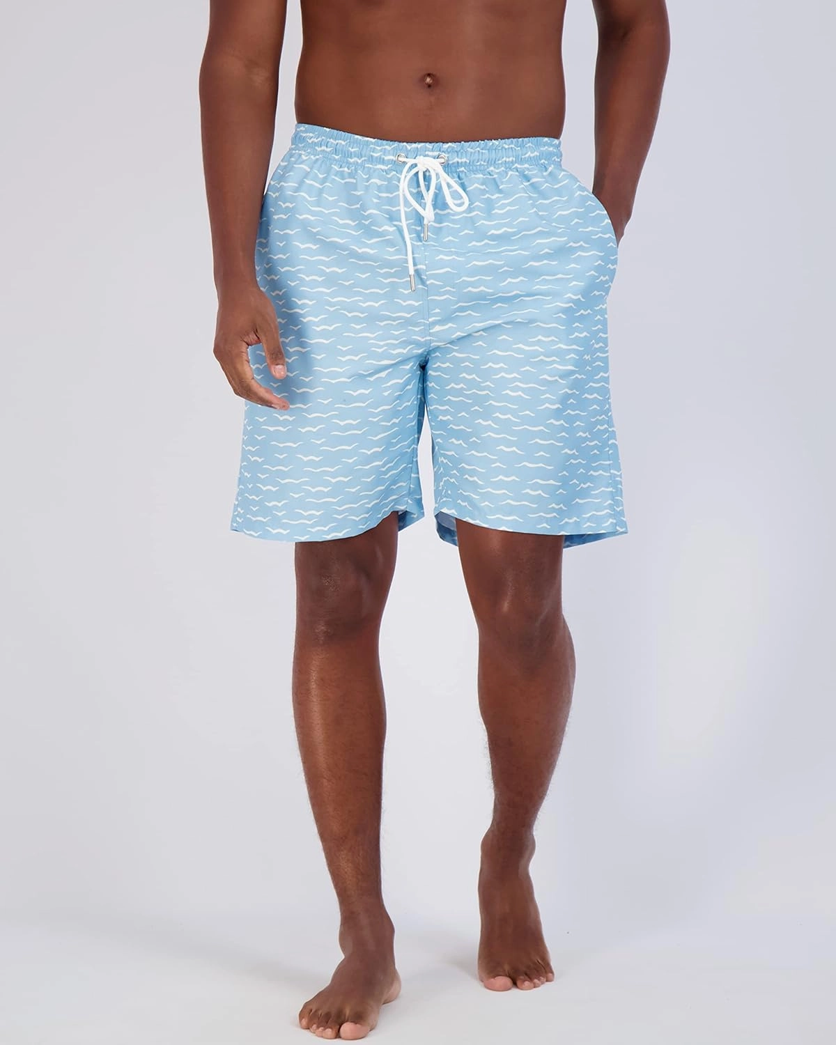 Real Essentials 3 Pack: Men's 7" Quick-Dry Swim Trunk with with Mesh Lining (Available in Big & Tall)