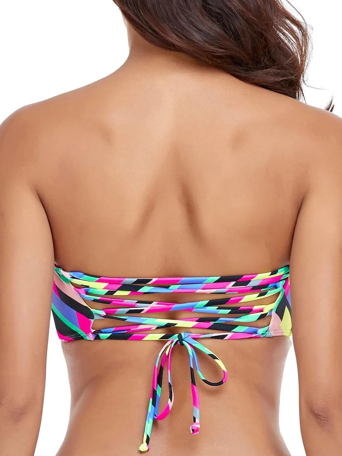 RELLECIGA Women's Bandeau Bikini Top