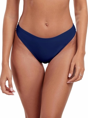 RELLECIGA Women's Mid Waisted High Cut Bikini Bottoms