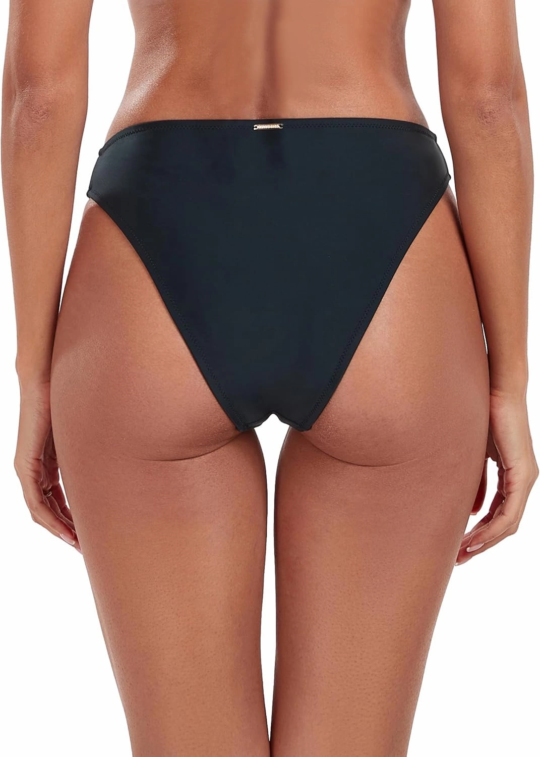 RELLECIGA Women's Mid Waisted High Cut Bikini Bottoms