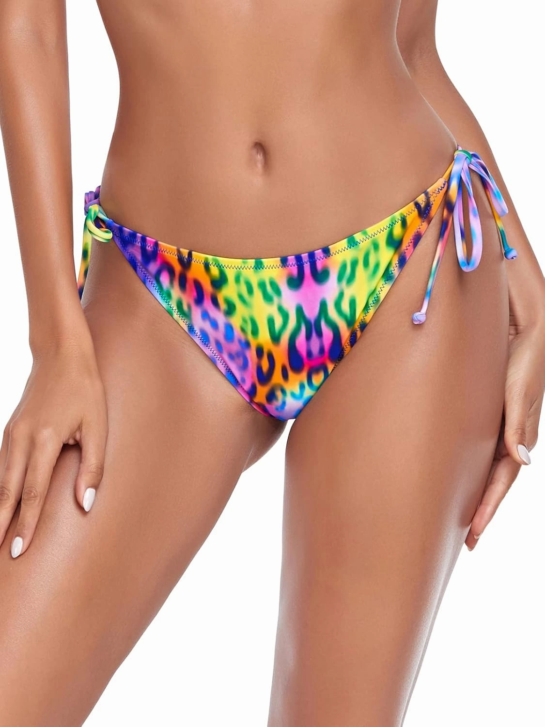 RELLECIGA Women's Side Tie Bikini Bottom