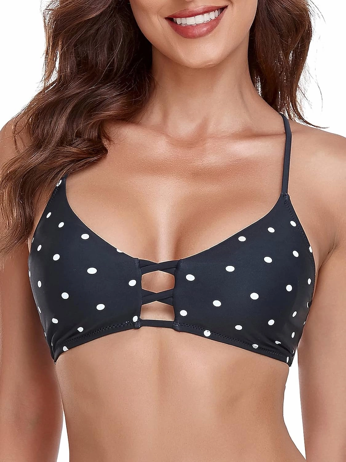 RELLECIGA Women's Strappy Bikini Top