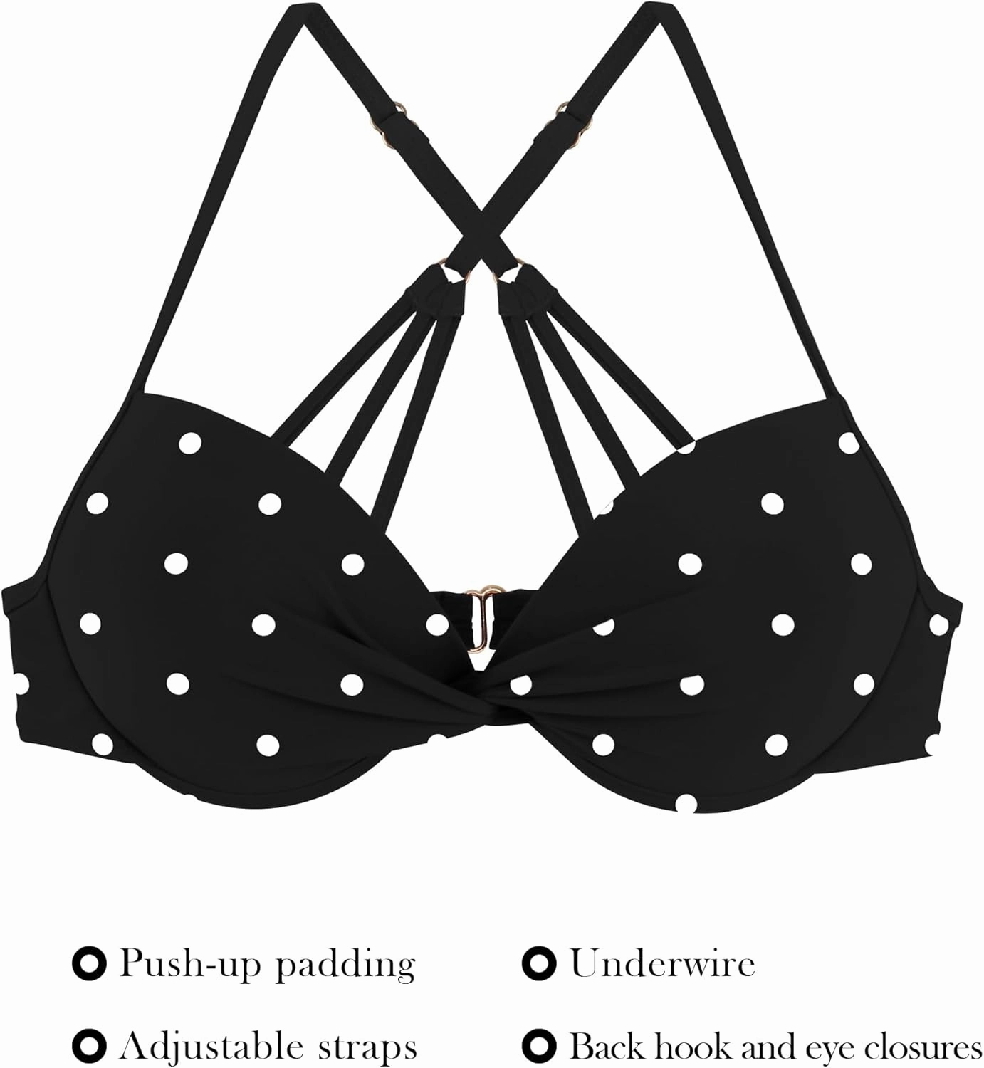 RELLECIGA Women's Underwire Bikini Top