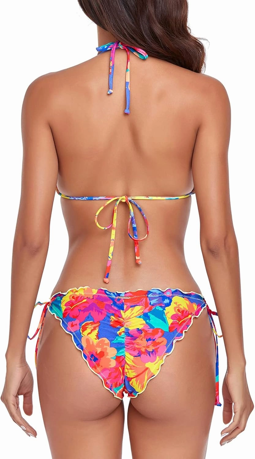 RELLECIGA Women's Wavy Bikini Set