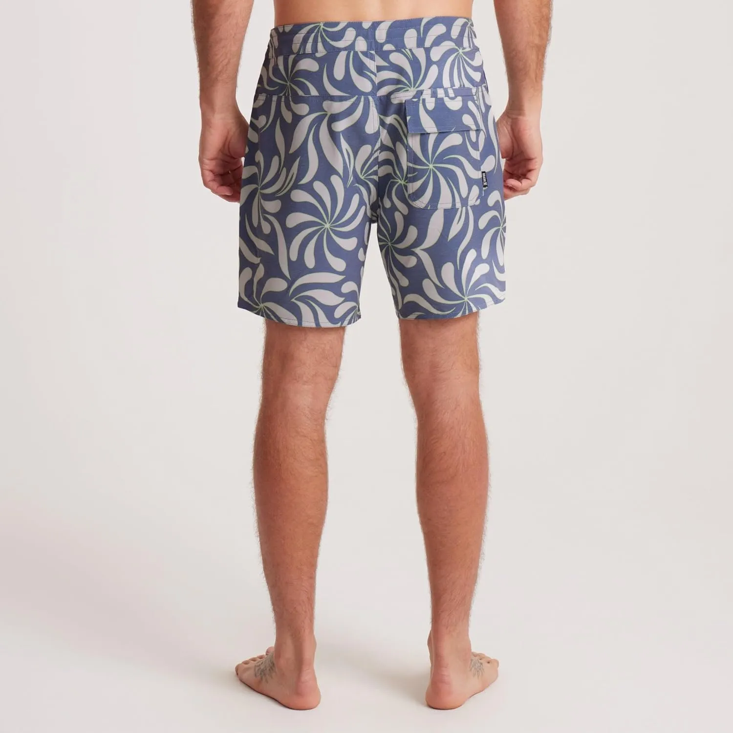 Roark Chiller Men's Swim Trunks C Quick-Dry Boardshorts with 4-Way Stretch, Hemp Blend Fabric, Pockets & Adjustable Waist