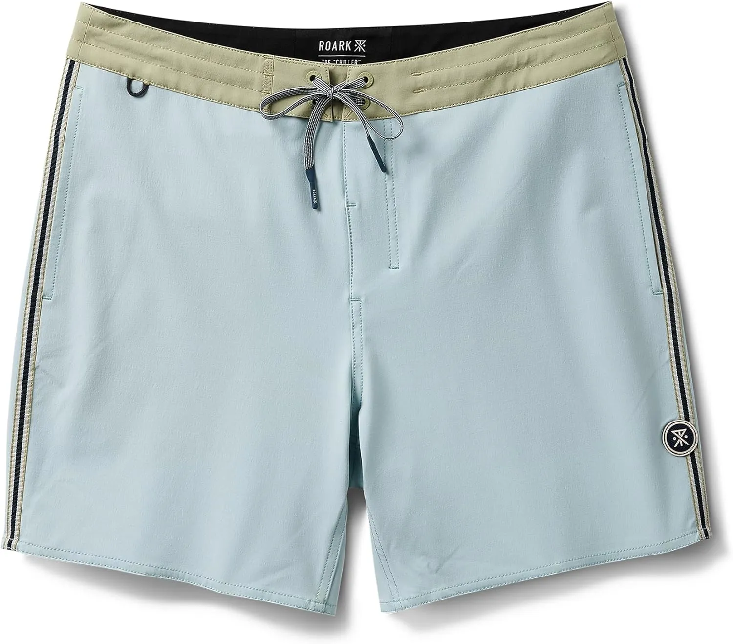 Roark Chiller Men's Swim Trunks C Quick-Dry Boardshorts with 4-Way Stretch, Hemp Blend Fabric, Pockets & Adjustable Waist