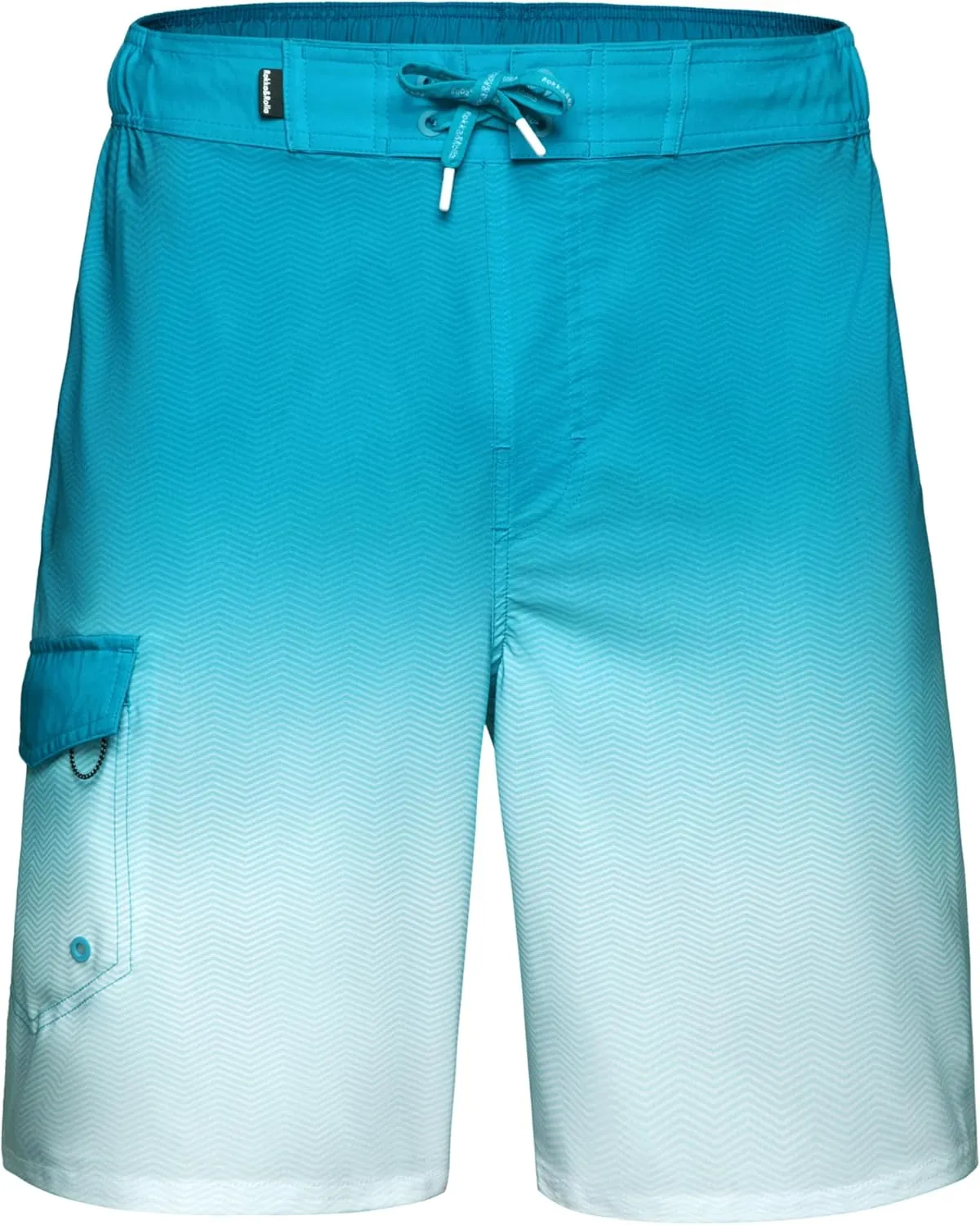 Rokka&Rolla Men's Swim Trunks 9" Quick Dry Stretch Board Shorts Beach Swimwear